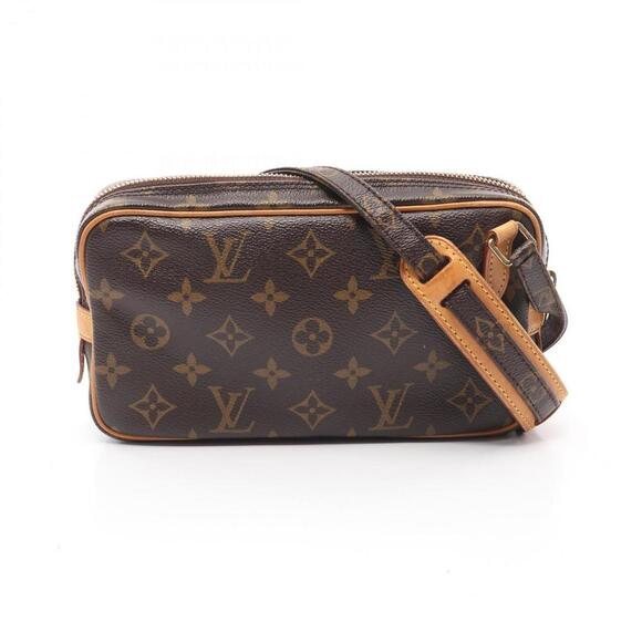 LOUIS VUITTON Brown Monogram Leather Shoulder Bag - Picture 1 of 10